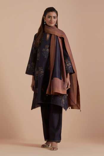 Kora Floral Woven Kurta Set 