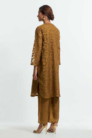 Kora Embroidered Kurta Set 
