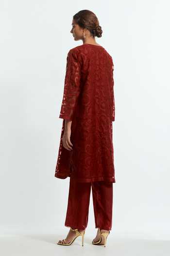 Kora Embroidered Kurta Set 
