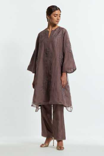 Kora Embroidered Kurta & Pant Set 