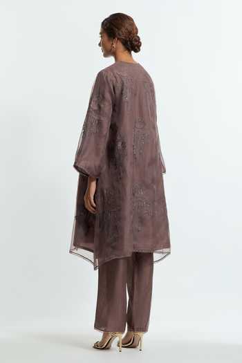 Kora Embroidered Kurta & Pant Set 