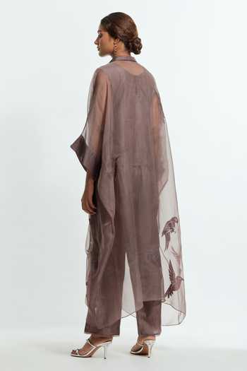 Kora Embroidered Kaftan & Pant Set 