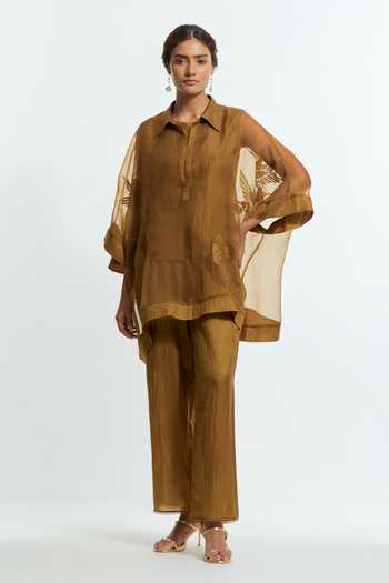 Kora Embroidered Kaftan & Pant Set 