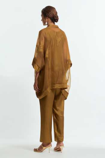 Kora Embroidered Kaftan & Pant Set 
