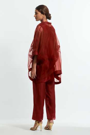 Kora Embroidered Kaftan With Pant 