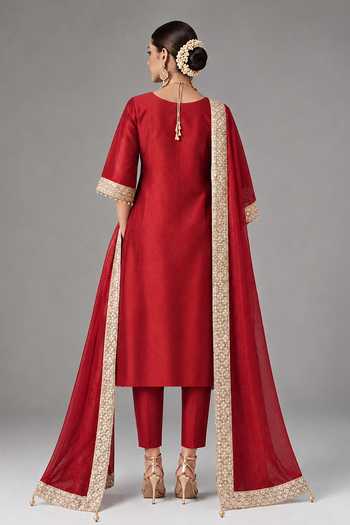 Monk & Mei By Sonia Anand Embellished Kurta Set 