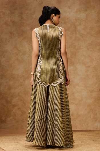 Needleten Moss Grid Bib Top 