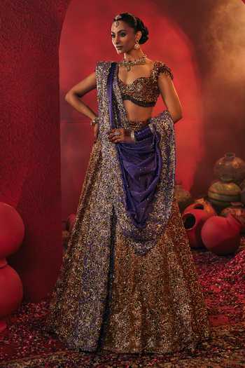 Payal & Zinal Shabnam Georgette Lehenga Set 