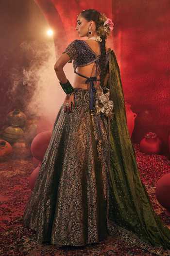 Payal & Zinal Mayuri Paisley Pattern Lehenga Set 