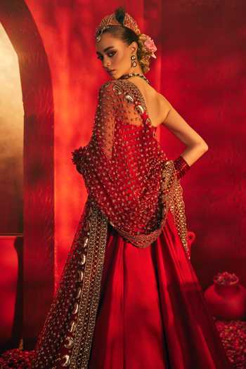 Payal & Zinal Ananta Raw Silk Corset Lehenga Set 