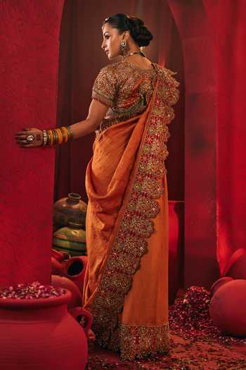 Payal & Zinal Suraiya Embroidered Saree With Blouse 