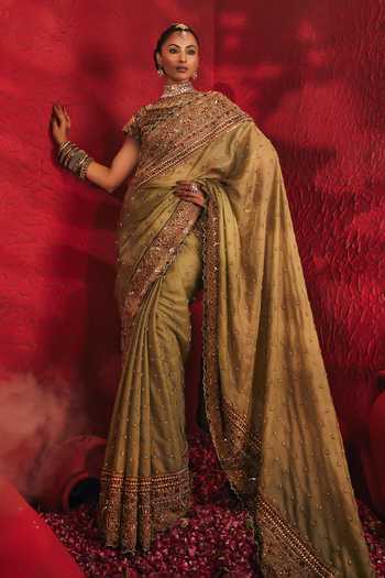 Payal & Zinal Reva Embroidered Saree With Blouse 