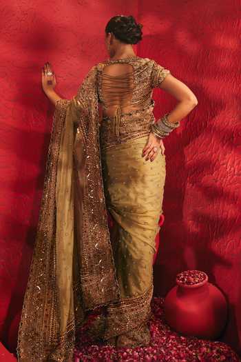 Payal & Zinal Reva Embroidered Saree With Blouse 