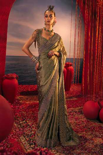 Payal & Zinal Banno Embroidered Saree With Blouse 