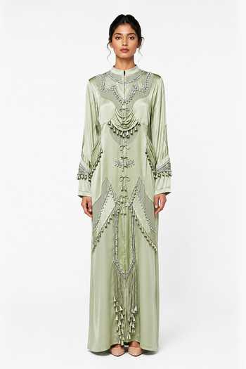 Saim Patchwork Embellished Dress 