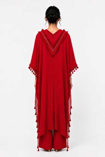 Saim Patchwork Embroidered Kaftan & Pant Set 