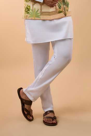 Buy Spring Break White Cotton, Silk Printed Nehru Jacket Set Online at Aza Fashions Buy_Spring Break_White Cotton, Silk Printed Nehru Jacket Set _Online_at_Aza_Fashions