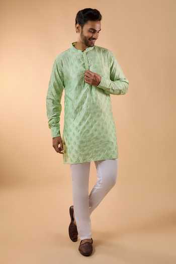Spring Break Embroidered Kurta Set