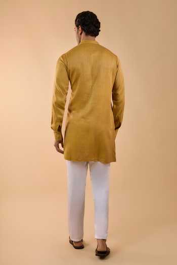 Spring Break Mustard Yellow Embroidered Kurta Set