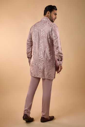 Spring Break Pink Embroidered Kurta Set