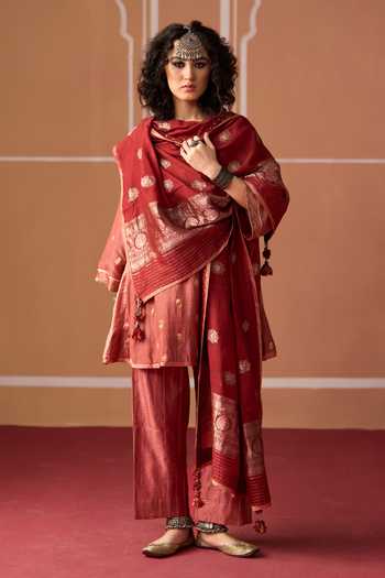 Swatti Kapoor Charu Short Flared Kurta Set 