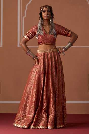 Swatti Kapoor Saira Handwoven Skirt 