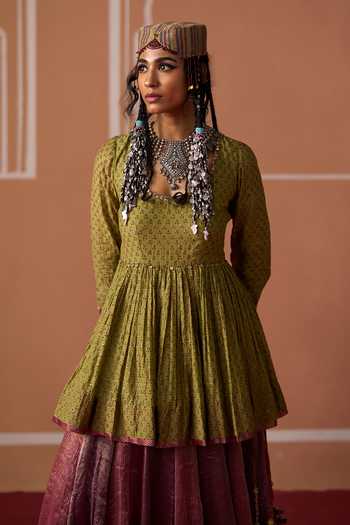 Swatti Kapoor Rida Printed Gathered Tunic