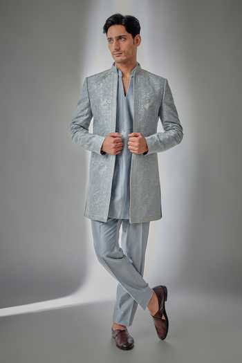 Salil Bhatia Zari Embellished Sherwani Set 