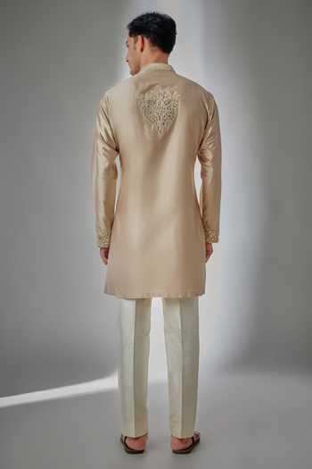 Salil Bhatia Mirror Work Kurta & Pyjama Set 