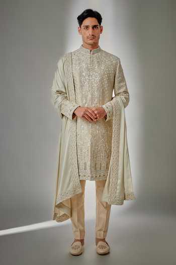 Salil Bhatia Hand Embroidered Sherwani Set 