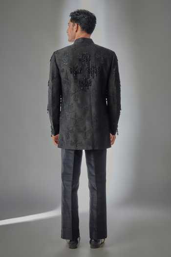 Salil Bhatia Hand Embroidered Bandhgala Set 