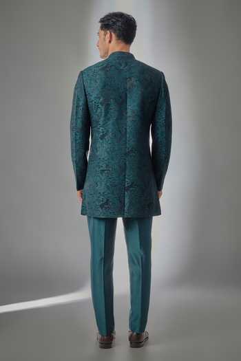 Salil Bhatia Zari Embellished Sherwani Set 