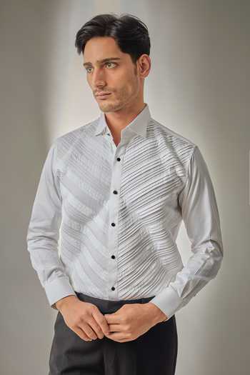 Salil Bhatia Pintuck Shirt 