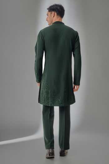 Salil Bhatia Reindeer Dori Embroidered Kurta Set 