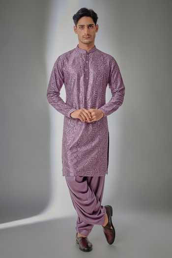 Salil Bhatia Mirror Work Kurta & Salwar Set 