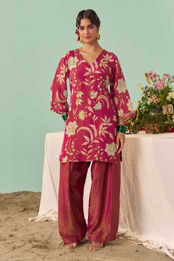 Chrkha Chintz Print Kurta & Pant Set
