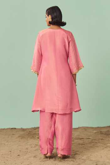 Chrkha Embroidered Kurta Set