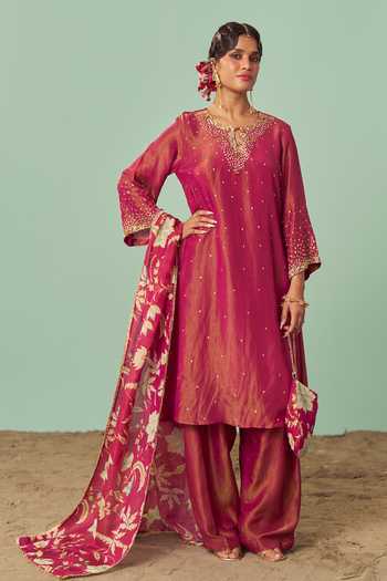 Chrkha Embroidered Kurta Set
