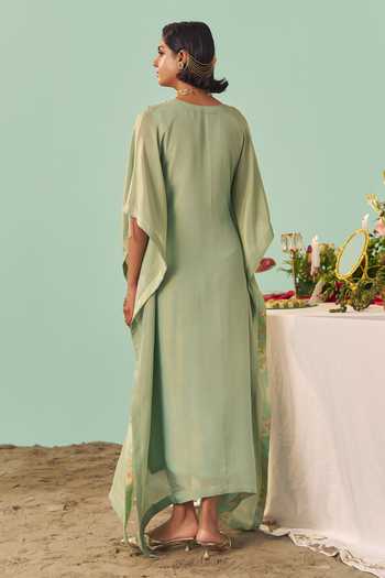 Chrkha Tissue Silk Kaftan