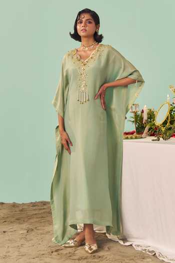 Chrkha Tissue Silk Kaftan