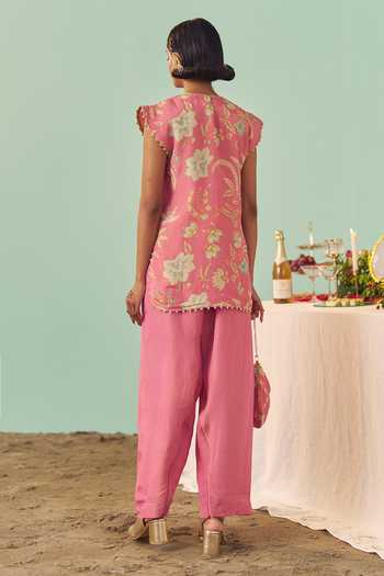 Chrkha Printed Kurta & Pant Set