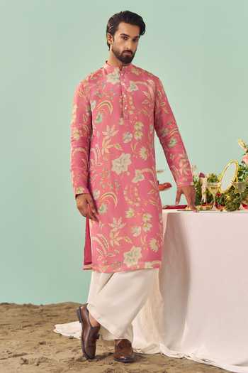 Chrkha Printed Kurta Set