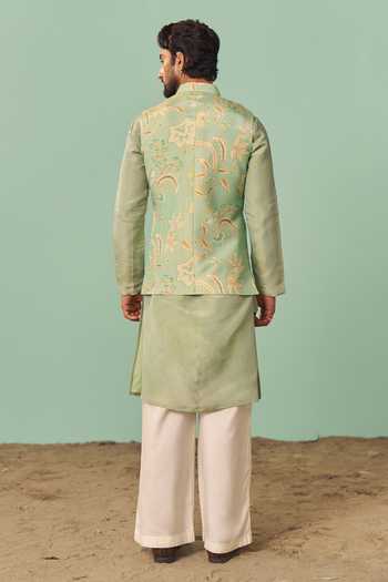 Chrkha Chintz Printed Nehru Jacket Set