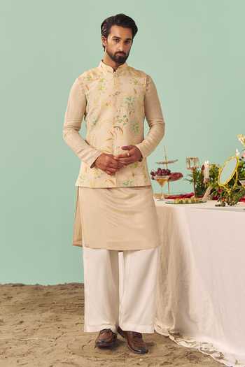 Chrkha Chintz Printed Nehru Jacket Set