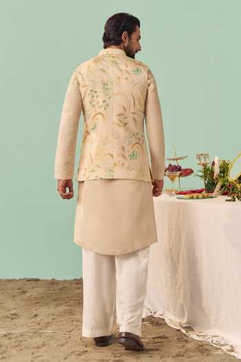 Chrkha Chintz Printed Nehru Jacket Set