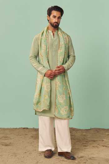 Chrkha Plain Kurta Set