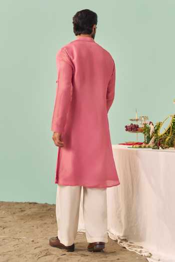 Chrkha Solid Kurta & Pant Set