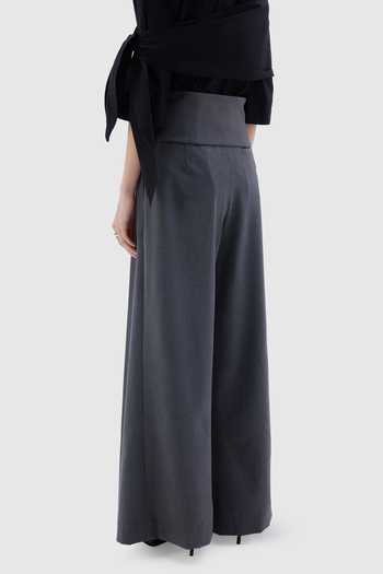 Notebook Grey Viscose, Polyester, Lycra Patriz Pleated Trouser Online at Aza Fashions Notebook_Grey Viscose, Polyester, Lycra Patriz Pleated Trouser _Online_at_Aza_Fashions