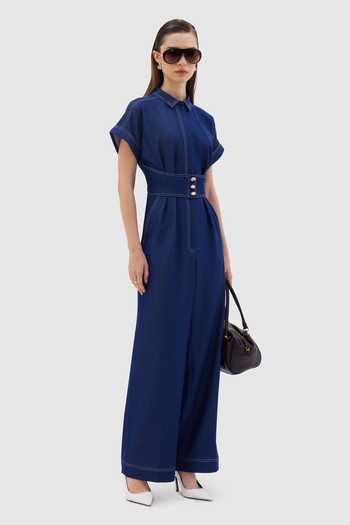 Notebook Paola Collared Jumpsuit
