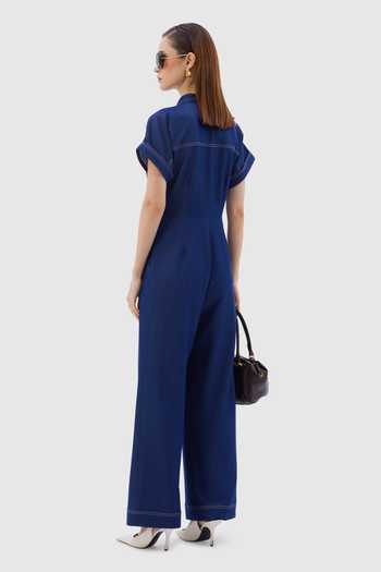 Notebook Paola Collared Jumpsuit